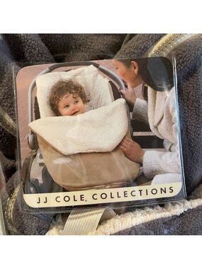 𝅺jj COLE BUNDLE ME Plush Faux Shearling Infant Baby Car Seat Stroller Cover